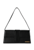 The Long Bambino Flap Bag, £295, Handbags, Black, Leather, Front view